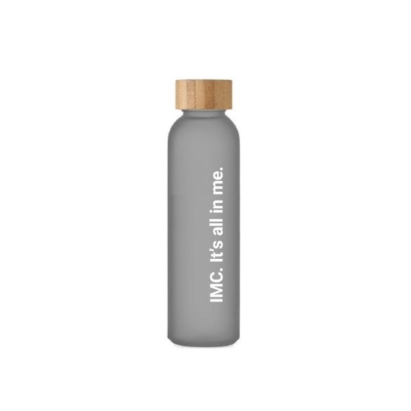 Glass Bottle Grey