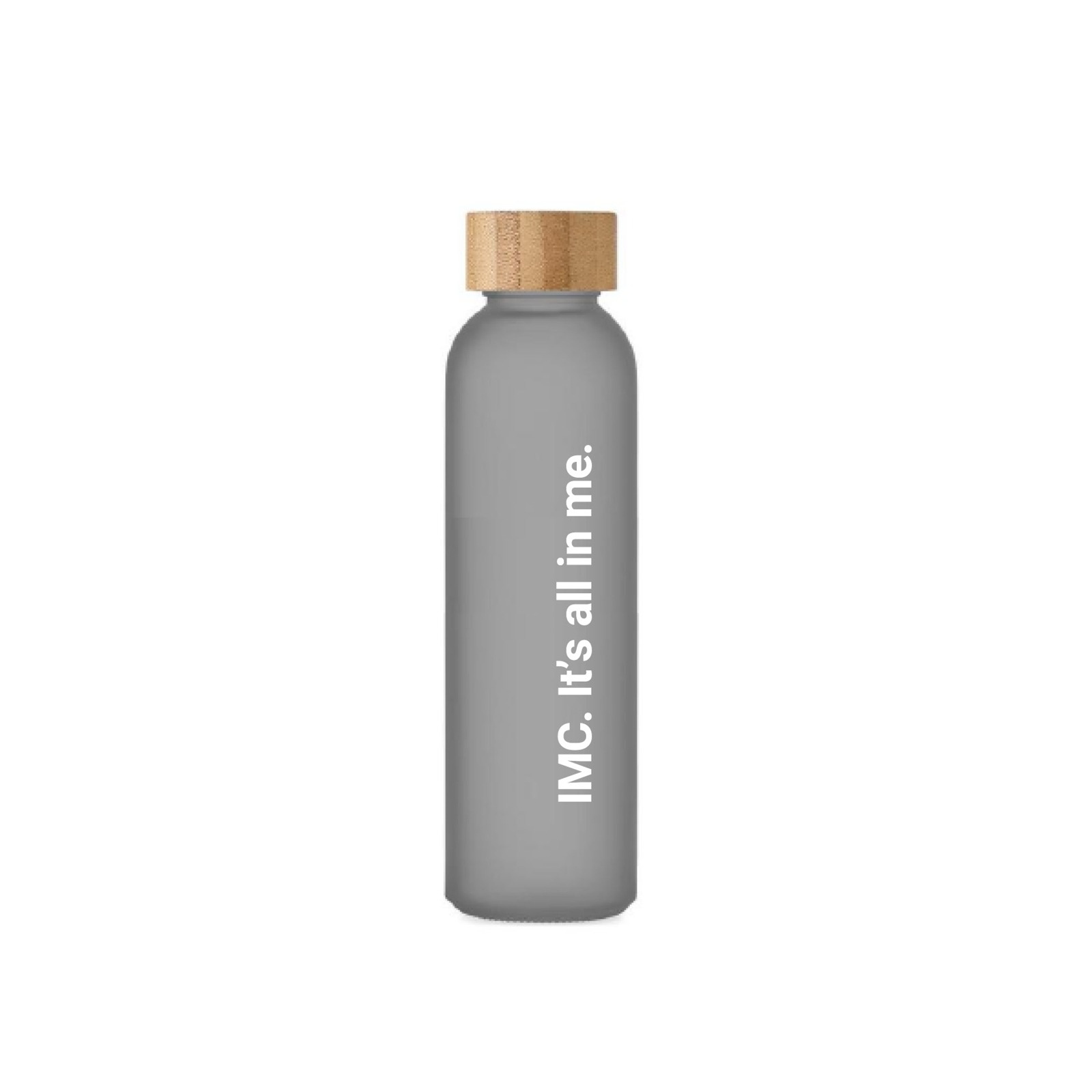 Glass Bottle Grey - Image 1